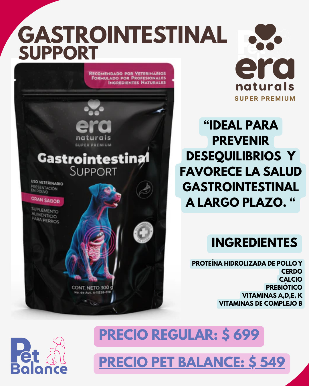 Gastrointestinal Support (Suplemento Era Naturals)